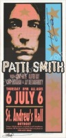 Patti Smith Signed Michigan Poster