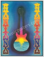 Signed Santana 30th Anniversary Poster