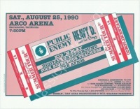 1990 Public Enemy Arco Arena Poster