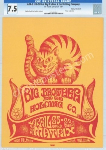 Appealing AOR 2.119 Cheshire Cat handbill