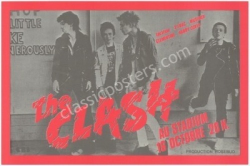 1978 The Clash Paris Poster
