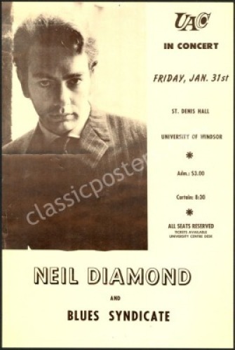 A Trio of Canadian Neil Diamond Posters
