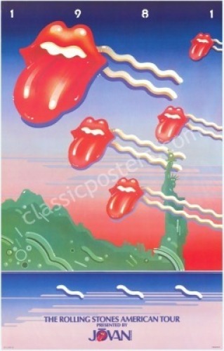1981 Rolling Stones Tour Poster
