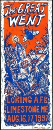 Rare Signed 1997 Phish Great Went Robot Poster