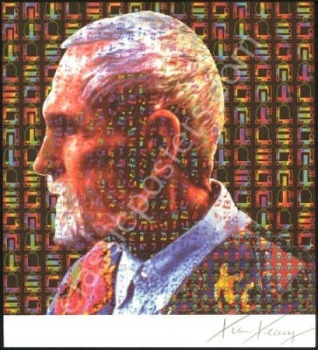 Timothy Leary-Signed Profile Blotter