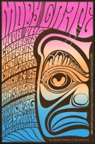 Excellent BG-56 Moby Grape Poster