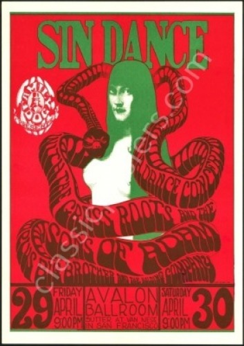 Near Mint FD-6 Sin Dance Poster