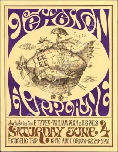 Scarce AOR 2.134 Jefferson Airplane Poster