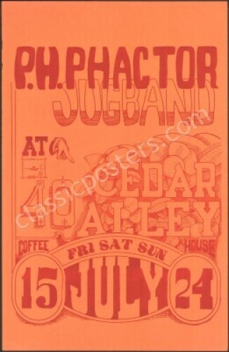 Near Mint 1966 Cedar Alley Poster