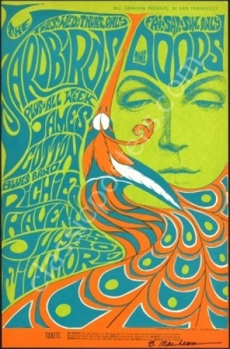 Magnificent Original Signed BG-75 The Yardbirds Poster