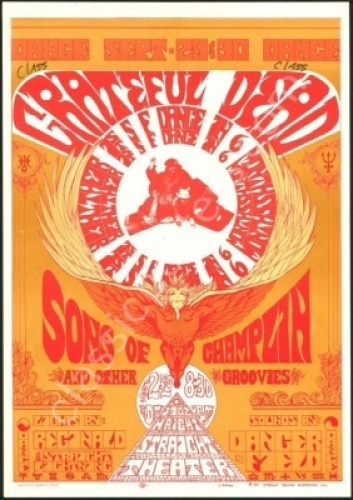 Popular AOR 2.224 Straight Theater Grateful Dead Poster