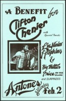 Antone’s Clifton Chenier Benefit Poster