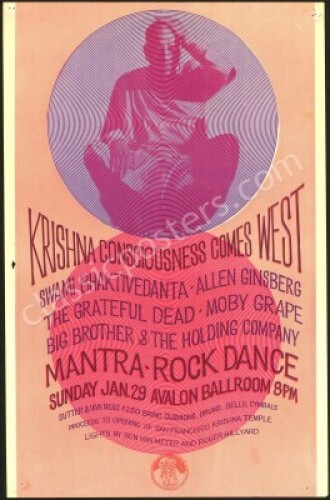 Scarce AOR 2.18 Krishna Consciousness Poster