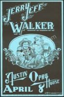 Beautiful Jerry Jeff Walker Austin Poster