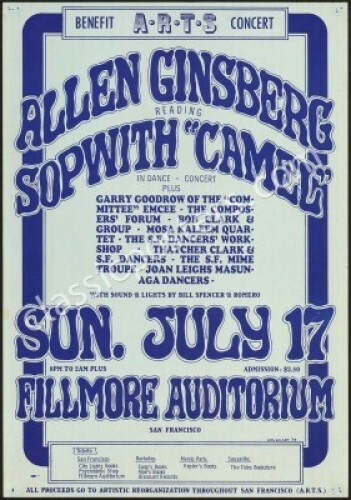 AOR 2.75 Allen Ginsberg ARTS Poster