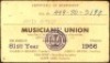 Unique Signed Janis Joplin Musicians Union Membership Card