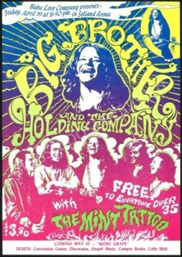 Colorful AOR 3.30 Janis Joplin Handbill