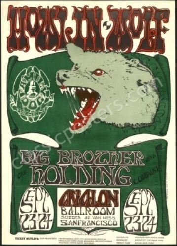 Pleasing FD-27 Howlin Wolf Poster