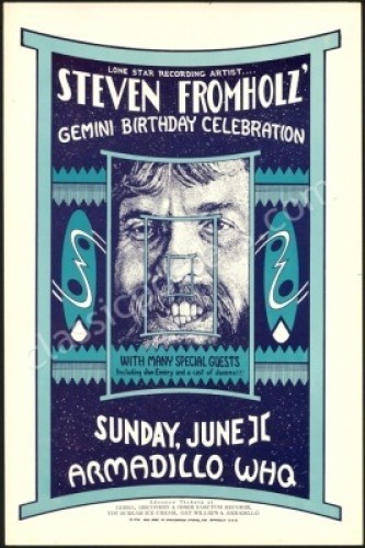 Scarce Steve Fromholz Armadillo Poster
