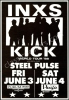 1988 INXS World Tour Poster