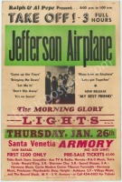 Rare Jefferson Airplane Santa Venetia Armory Poster