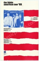 Rare 1969 Kinks American Tour Grande Poster