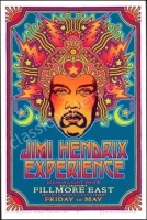 Signed Jimi Hendrix at The Fillmore East Commemorative Poster