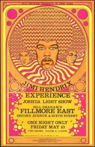 Stupendous Original FE-7 Jimi Hendrix Poster