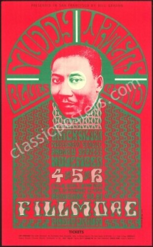 Scarce Original BG-35 Muddy Waters Poster