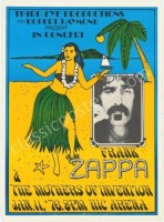 Colorful Frank Zappa Honolulu Poster