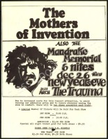 1967 Frank Zappa The Trauma Philadelphia Handbill