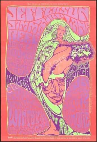 Original BG-54 Jefferson Airplane Poster