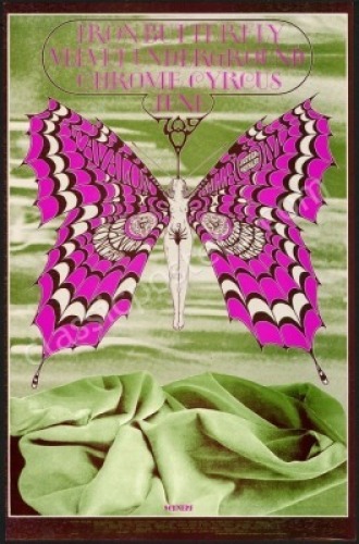 Near Mint FD-122 Iron Butterfly Poster