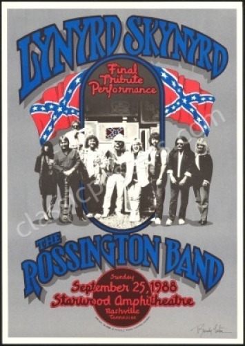 Signed Lynyrd Skyyrd Tribute Poster