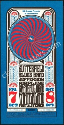 Scarce BG-30 Grateful Dead Handbill