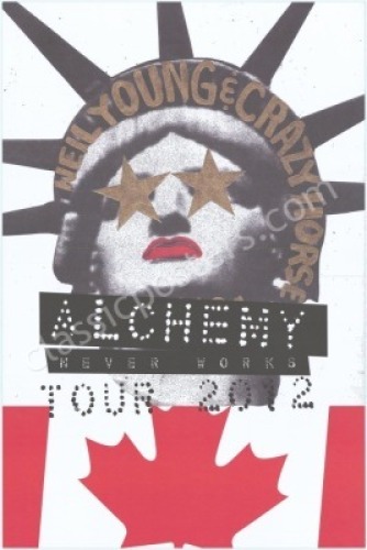 Neil Young 2012 Alchemy Tour Poster