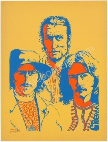 Signed Cream Blacklight Poster