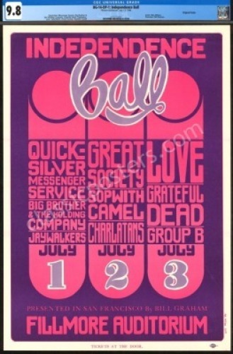 Superb Certified BG-14 Grateful Dead Poster