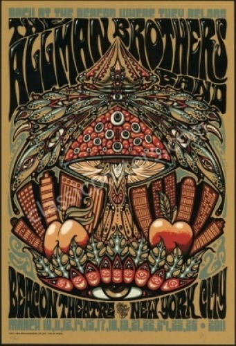 Beautiful 2011 Allman Brothers Poster