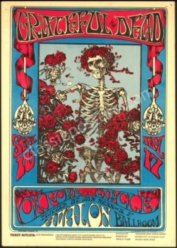 Very Nice Original FD-26 Grateful Dead Poster