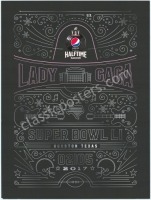 2017 Lady Gaga Super Bowl Halftime Show Poster