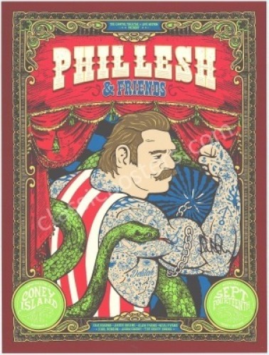 Phil Lesh-Signed Coney Island Poster