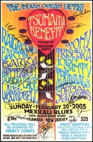 Performer-Signed 2005 Tsunami Benefit Poster