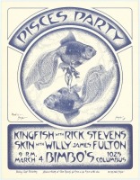 Signed Pisces Party David Singer Poster